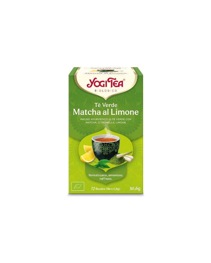 Yogi tea te' verde matcha al limone in confezione da 17 filtri